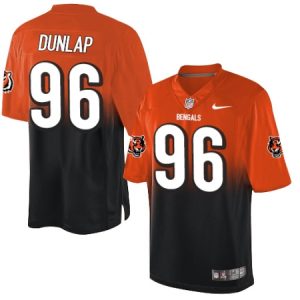 Buy Men's Nike Cincinnati Bengals #96 Carlos Dunlap Elite Orange/Black Fadeaway NFL Jersey