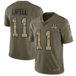 Cheap Mens Nike Cincinnati Bengals #11 Brandon LaFell Limited Olive/Camo 2017 Salute to Service NFL Jersey