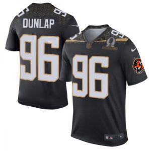 Cheap Men's Nike Cincinnati Bengals #96 Carlos Dunlap Elite Black Team Irvin 2016 Pro Bowl NFL Jersey