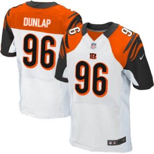 Cheap Men's Nike Cincinnati Bengals #96 Carlos Dunlap Elite White NFL Jersey