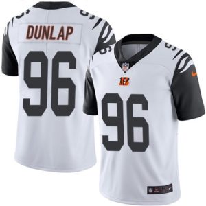 Cheap Men's Nike Cincinnati Bengals #96 Carlos Dunlap Limited White Rush Vapor Untouchable NFL Jersey