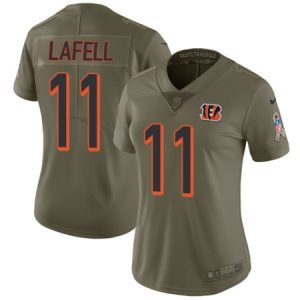 Cheap Womens Nike Cincinnati Bengals #11 Brandon LaFell Limited Olive 2017 Salute to Service NFL Jersey