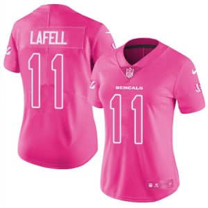 Cheap Womens Nike Cincinnati Bengals #11 Brandon LaFell Limited Pink Rush Fashion NFL Jersey