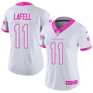 Cheap Womens Nike Cincinnati Bengals #11 Brandon LaFell Limited White/Pink Rush Fashion NFL Jersey