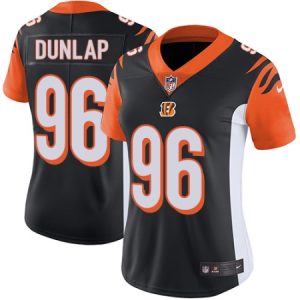 Cheap Women's Nike Cincinnati Bengals #96 Carlos Dunlap Vapor Untouchable Limited Black Team Color NFL Jersey