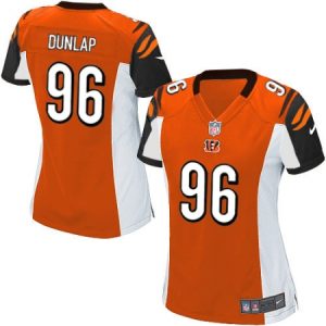 For Sale Women's Nike Cincinnati Bengals #96 Carlos Dunlap Game Orange Alternate NFL Jersey