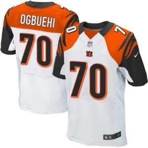 Men's Nike Cincinnati Bengals #70 Cedric Ogbuehi Elite White Cheap NFL Jersey